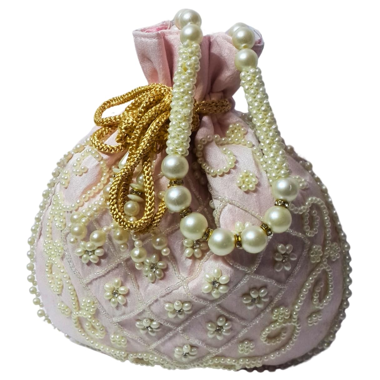 Resin Silk Hand embroidery Potli Bag for women | Handmade Thread Work Batwa | Silk Embroidered Women Wristlet | Bridal Clutch Purse | Ethnic Pouches for Return Gift-image-35