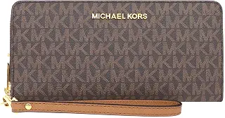 [マイケルコース] MICHAEL KORS 財布 (長財布) 35F8GTVT3B ブラウン×エイコーン BROWN/ACORN シグネチャー 長財布 レディース [アウトレット品] [ブランド] [並行輸入品]