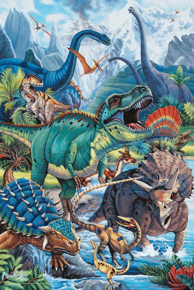 Amazon.com: Scorpio Posters Dinos - by Jenny Newland - Mini Poster