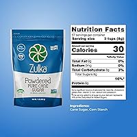 Vista 3 de Zulka Azúcar de caña pura en polvo, 1 libra (paquete de 1)