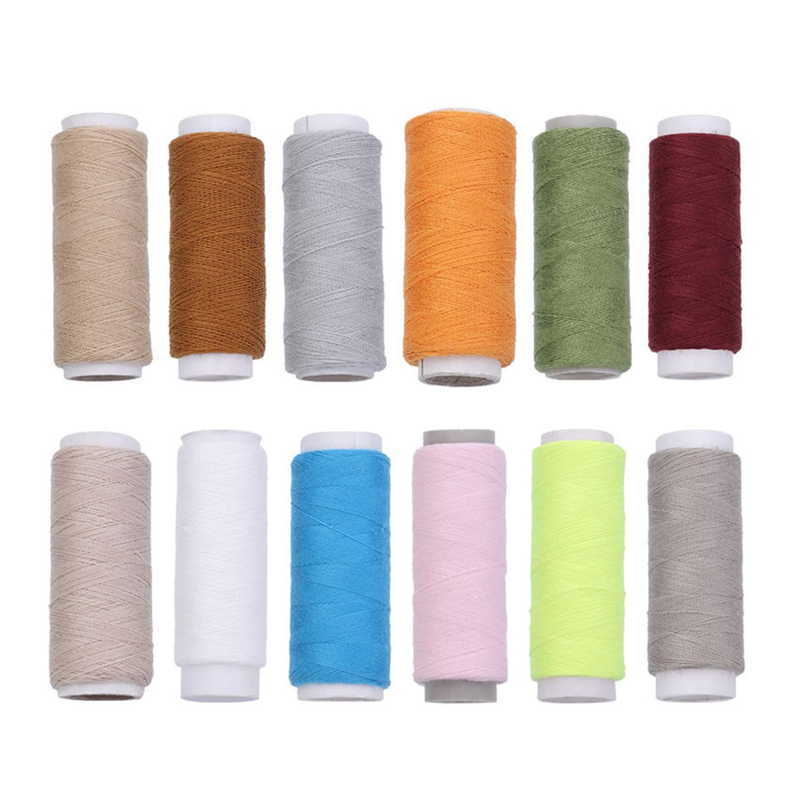 Tsophreniq 120 Spools Multicolored Sewing Thread Polyester Sewing Thread Embroidery Machine for Machine Hand Quilting Nylon