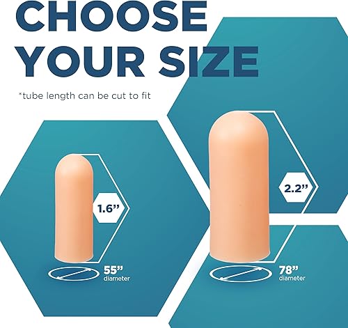 Miniatura 2 de Homergy Puntera de gel suave original  6 protectores de dedos pequeños y grandes para mujeres y hombres, mangas acolchadas para los dedos para