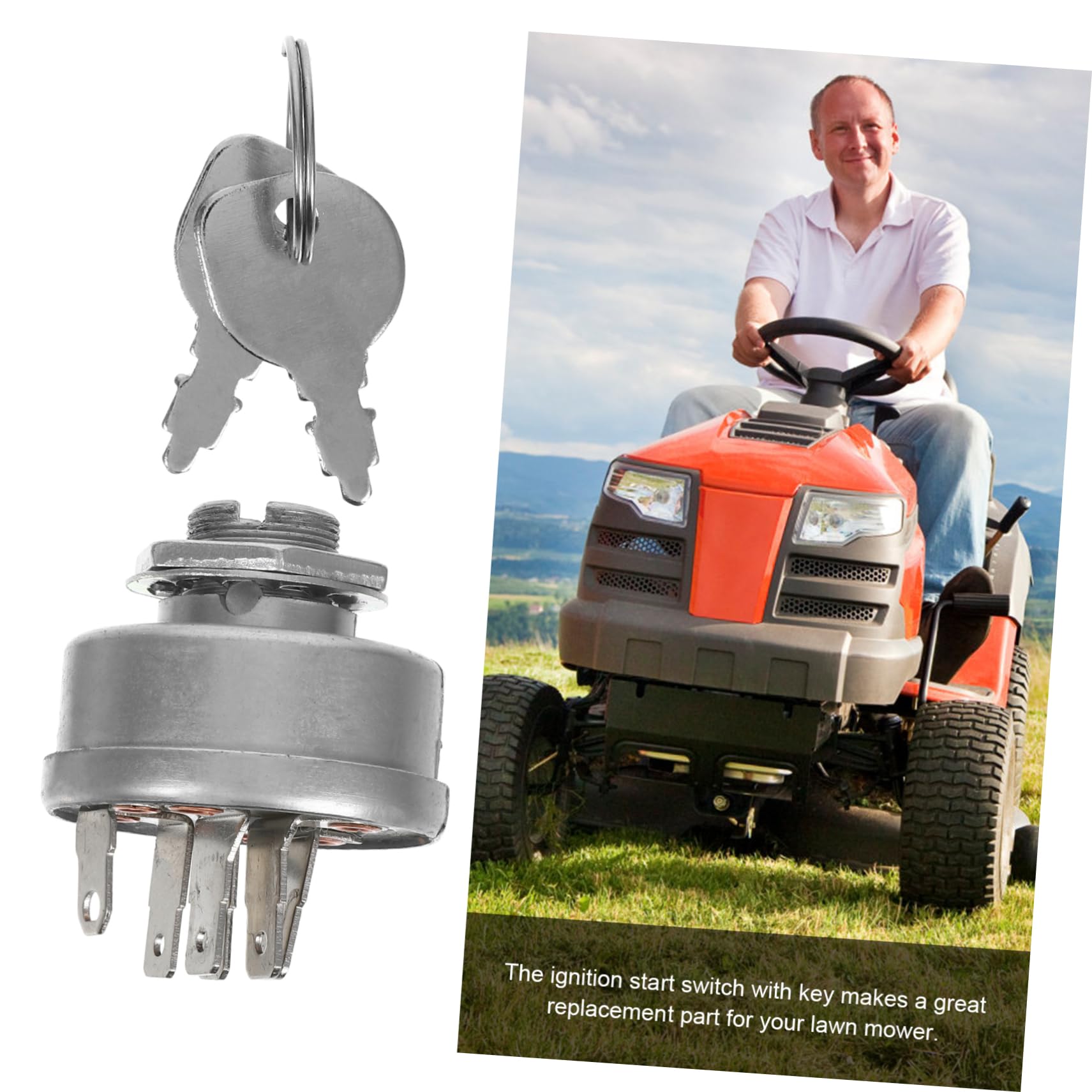 Toddmomy 4piezas Interruptor De Encendido para Cortacésped Compatible con Reemplazo De para Tractor De Jardín Interruptor De Seguro y con