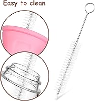 Vista 8 de Mipcase Botellas para gatitos, mini botellas para cachorros con 4 biberones de plástico para mascotas con cepillo de limpieza para alimentar gatitos