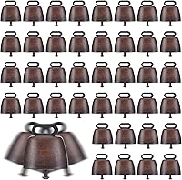 Vista 1 de 40 campanas de cobre para pastoreo de caballo, oveja, campanas pequeñas de latón, ganado, cabra, granja, campanas de bronce ruidosas de larga