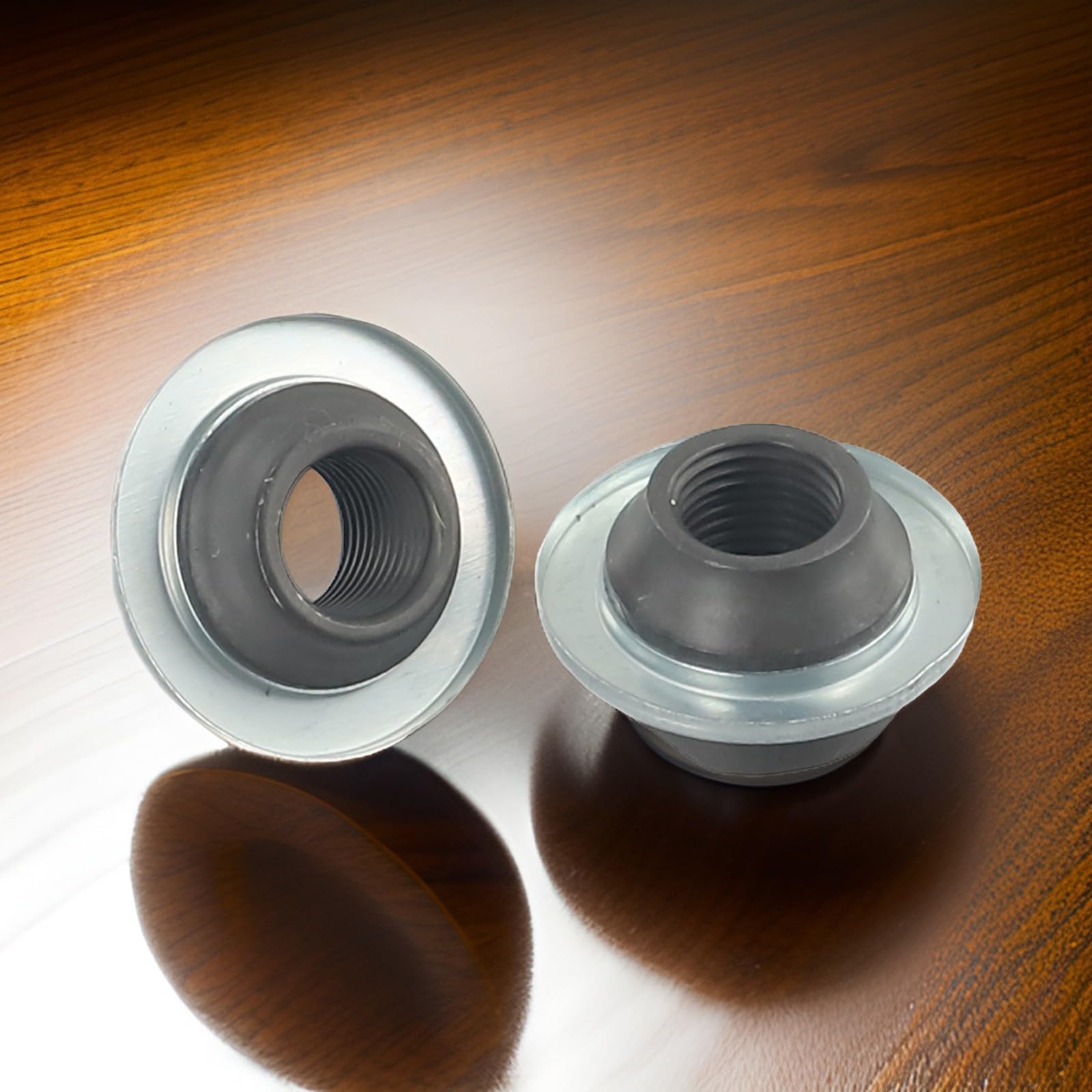 Dadi conici in acciaio per asse della bicicletta, 3/8" x 26 TPI per mozzi posteriori solidi, parti di ricambio per mozzi posteriori, circa 13,6 mm di lunghezza, confezione da 2