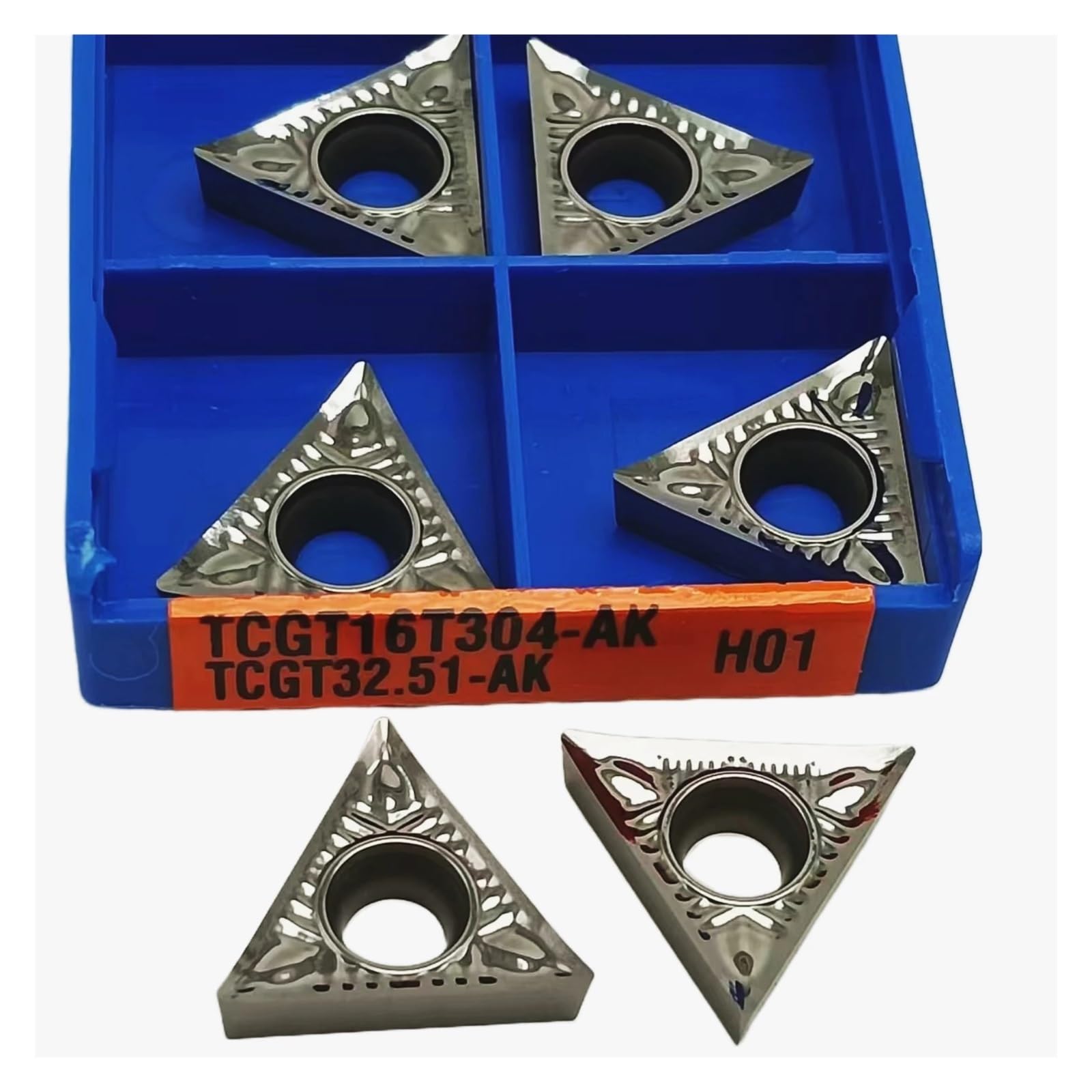 Plaquettes CNC TCGT16T308 en carbure pour tour à métaux et alu