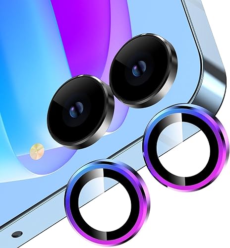 Miniatura 11 de YWXTW Protector de lente de cámara para Samsung Galaxy Z Flip 7, Bling Glitter Individual Anti Scratch Metal Ring Protector de pantalla de cámara