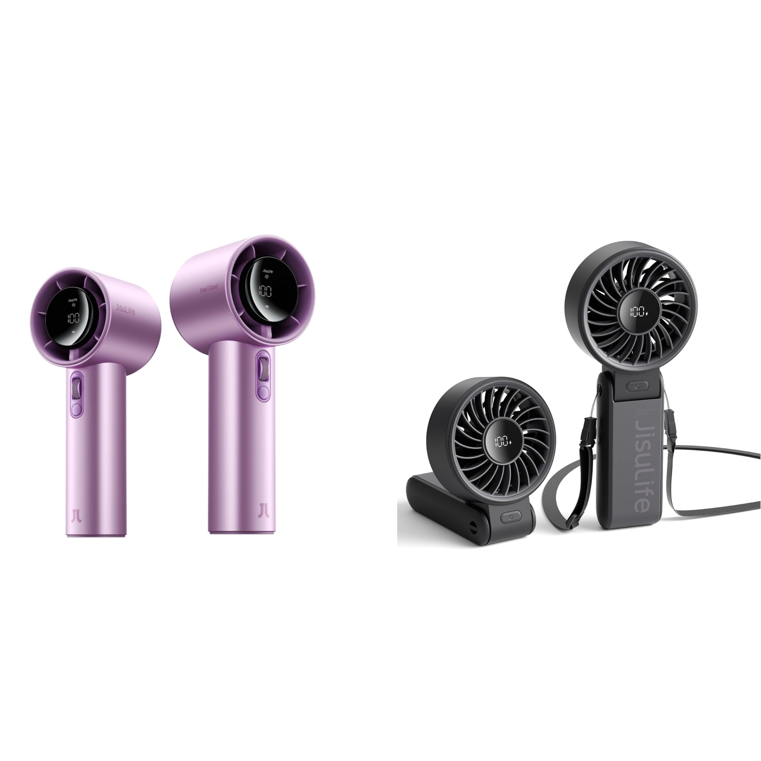 Handheld Fan 7 ventilateur de poche violet iridescent sans fil