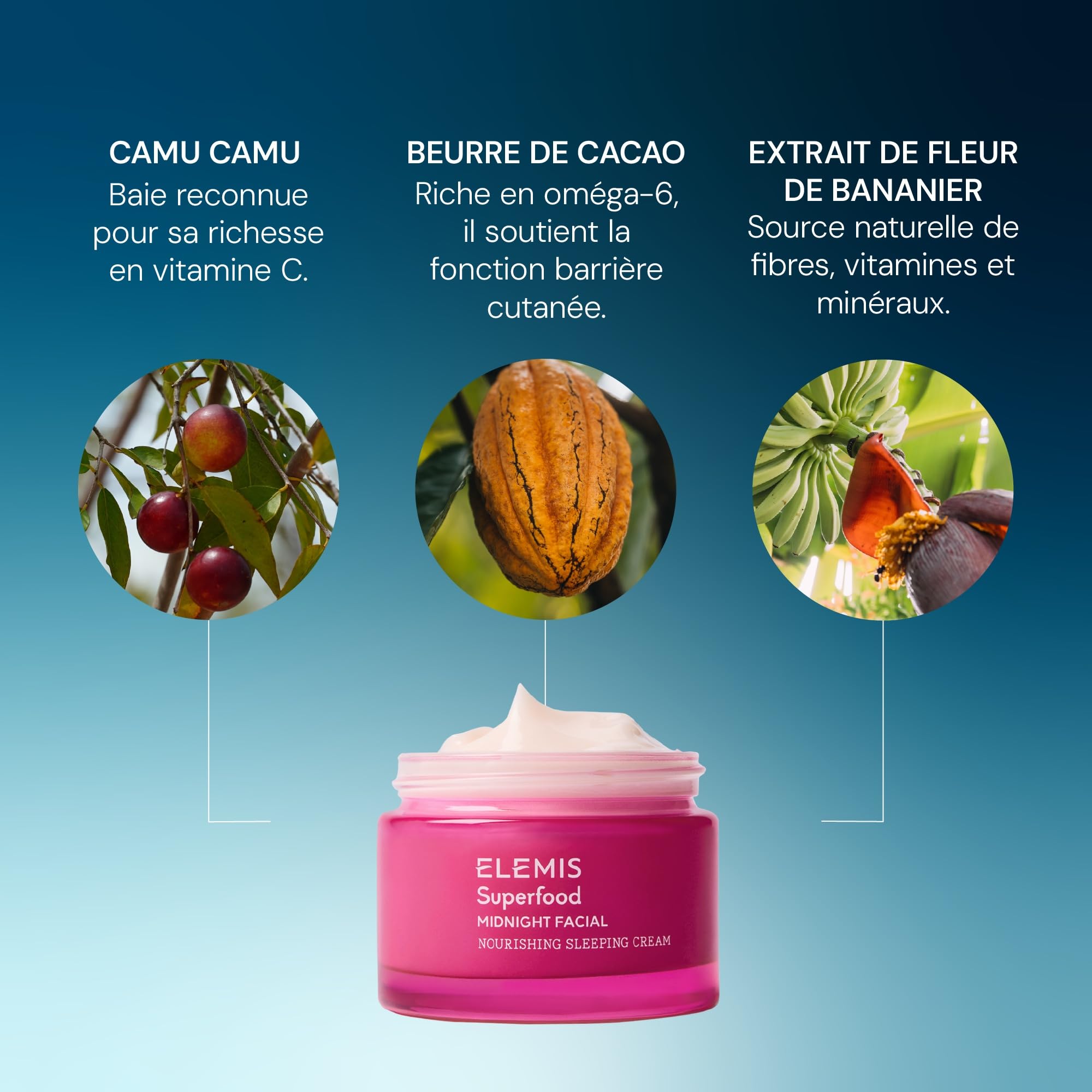 ELEMIS Superfood, Nettoyants, Huiles et Soins Hydratants pour le Visage