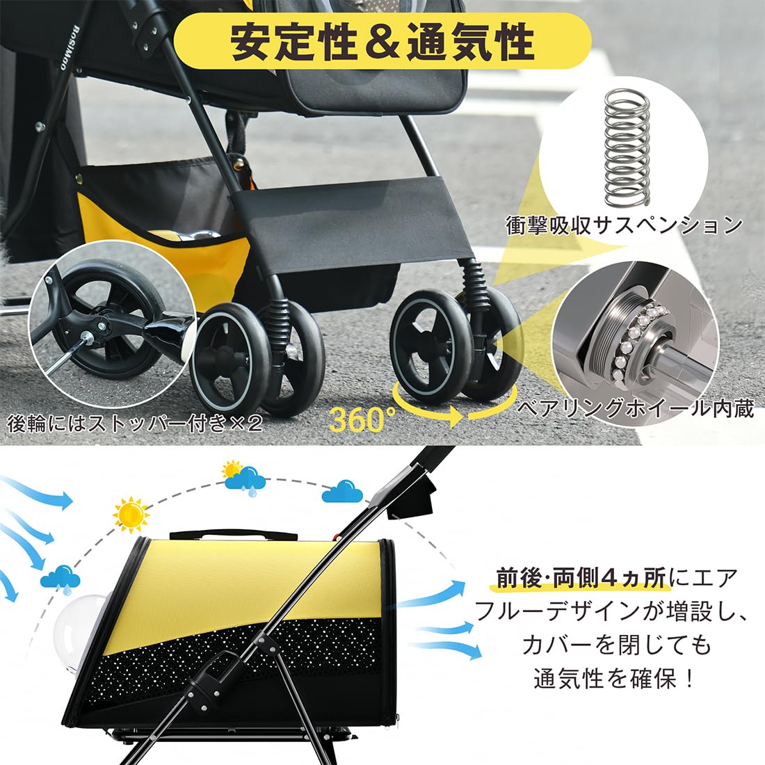 Amazon.co.jp: ペットカート 分離型 ペットバギー 軽量 多機能