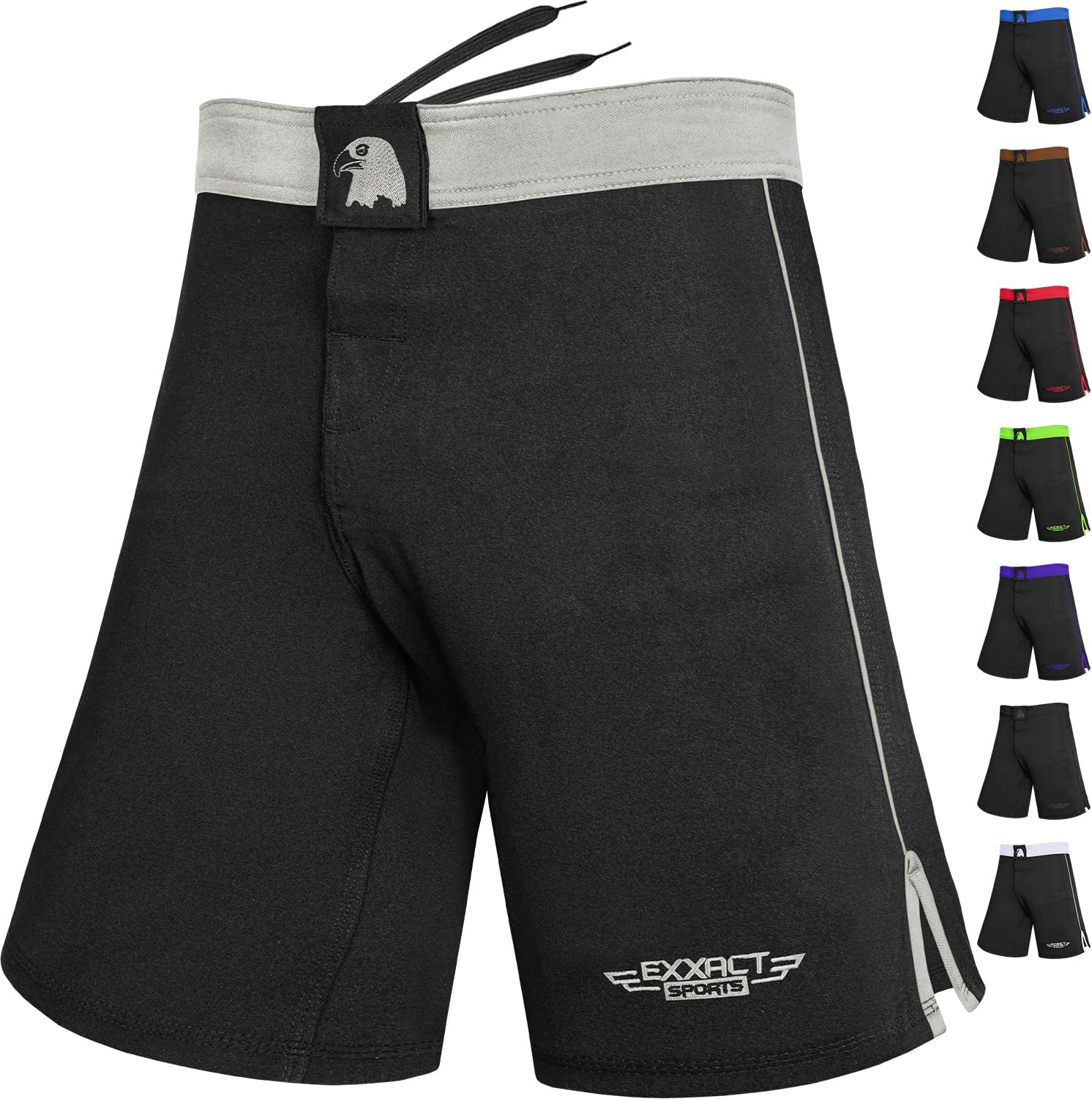 Exxact Sports MMA Shorts, IBJJF Ranked No Gi BJJ Jiu Jitsu Shorts for Men, Boxing, Cross Training & Grappling Shorts