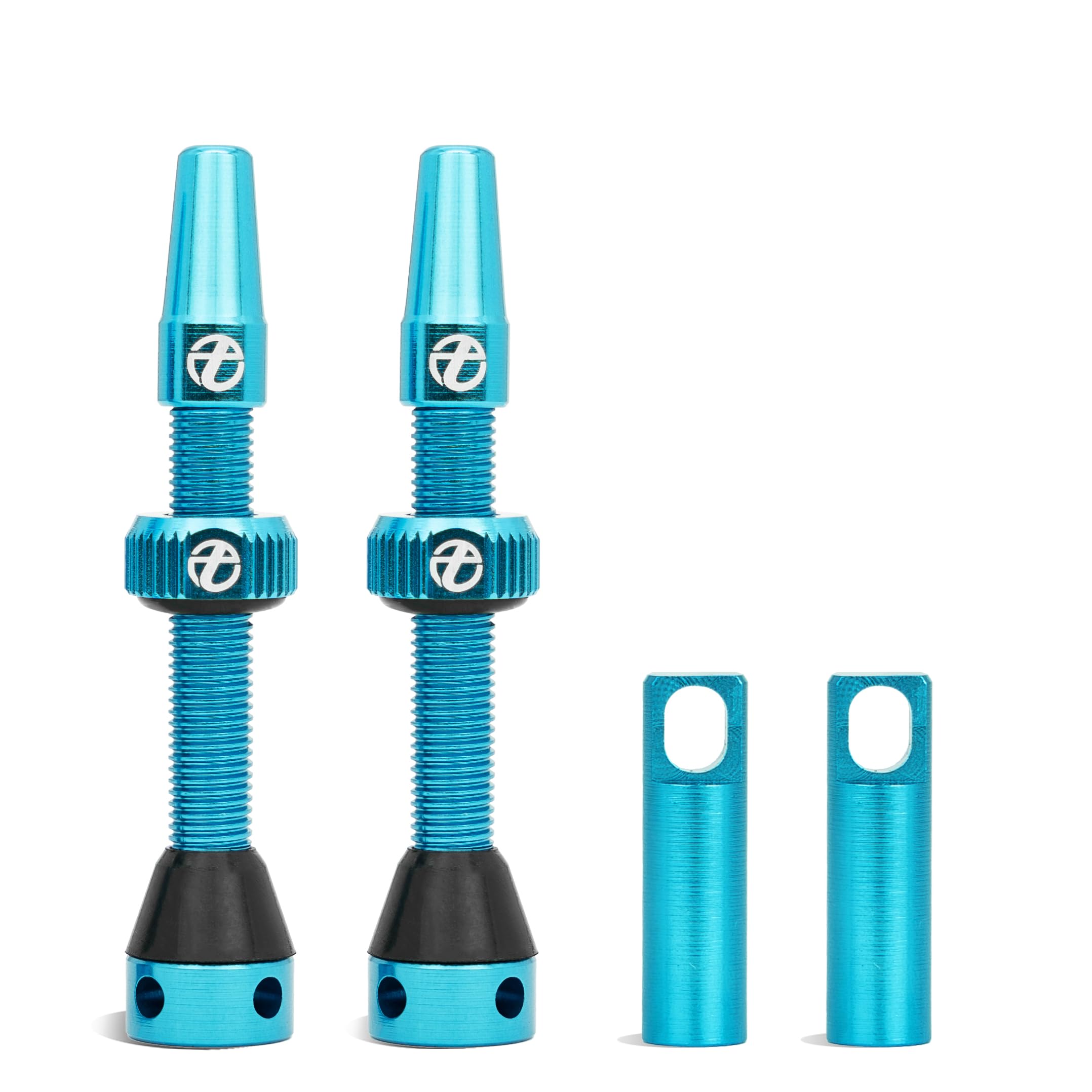 Thinvik Presta Tubeless Valve Stem Kit - 65mm, Super Light Alloy, 2 Valves + Removal Tool (Blue)