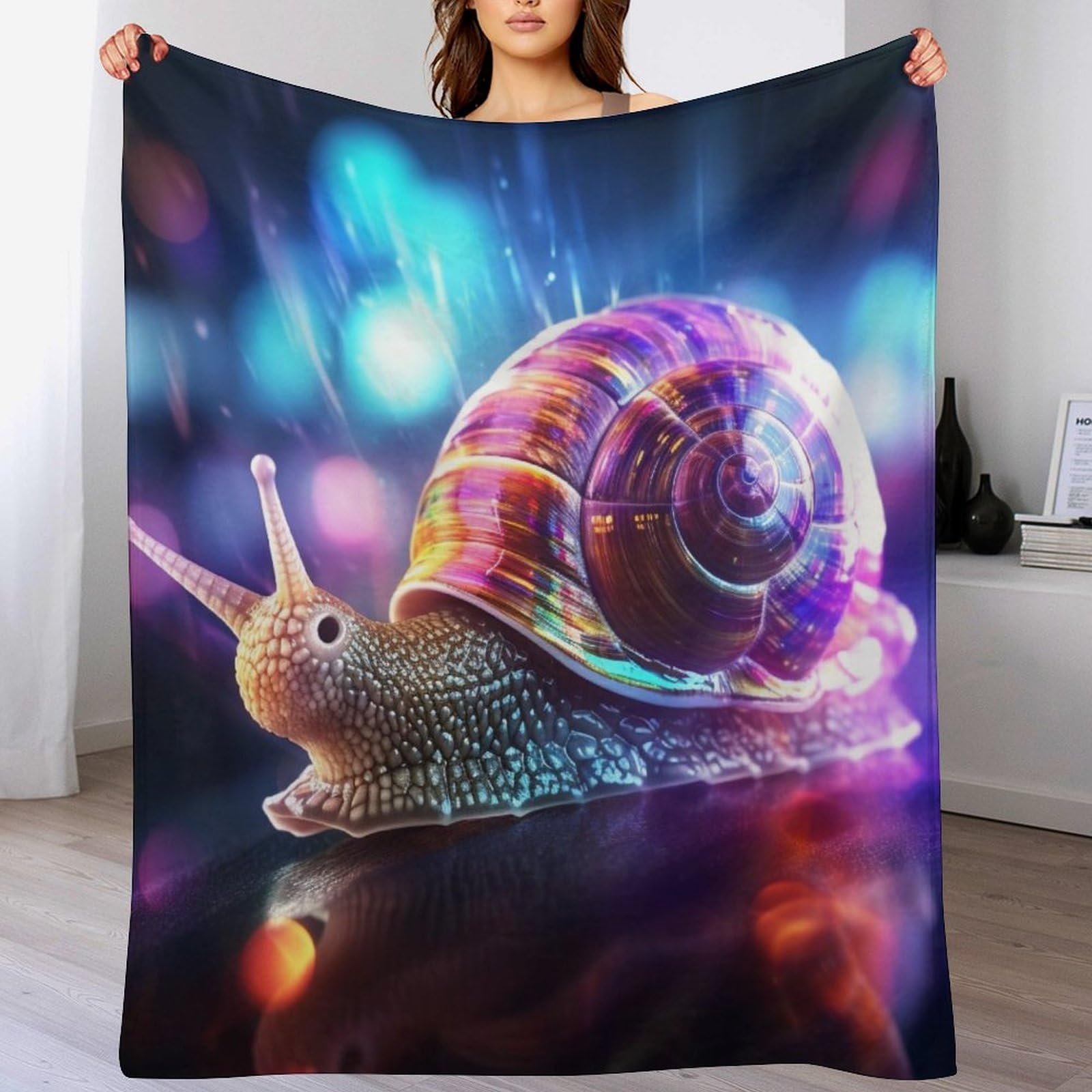 Couverture escargots douce, une idéale idée de cadeau pour petits et grands