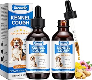 Hustensaft für Hunde bei Zwingerhusten 120ml- Pflanzliche Tropfen gegen trockenen & feuchten Husten,Natürliches Hustenmittel bei Zwingerhuste,Atemwege & Rachen-Beruhigung,Immunsystem stärkend (2Pcs)