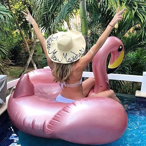 Miniatura 10 de Jasonwell Giant Inflatable Pool Float - Golden Swan Pegasus Pool Floatie Summer Beach Swimming Outdoor Pool Party Lounge Raft Decorations Toys for