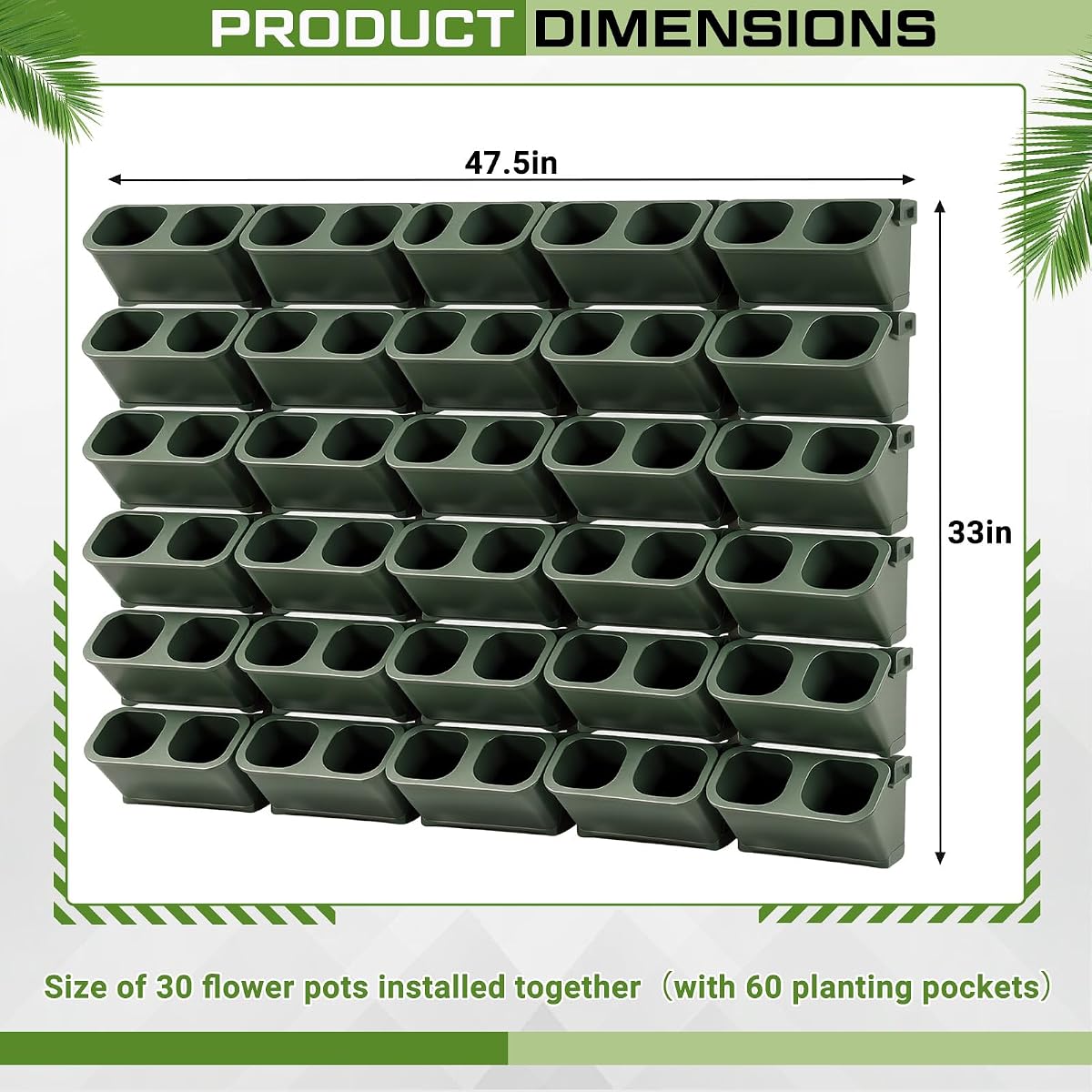 Self-Watering 'Urban Jungle' Wall Planter view 2