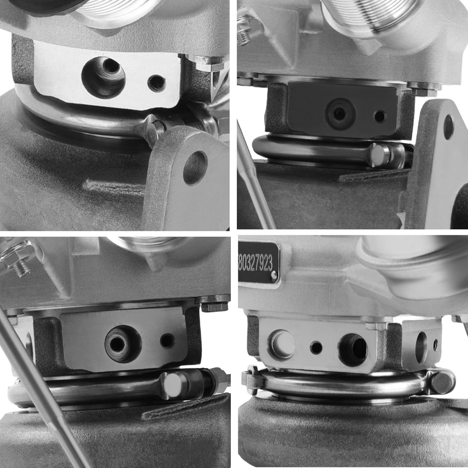 maXpeedingrods Turbo Turbocharger Kit Left Side for Ford F150 Pickup 2.7L V6 EcoBoost 2015-2017, FL3Z-6K682-D FL3Z-6K682-A FL3Z-6K682-C, Basic VL Series