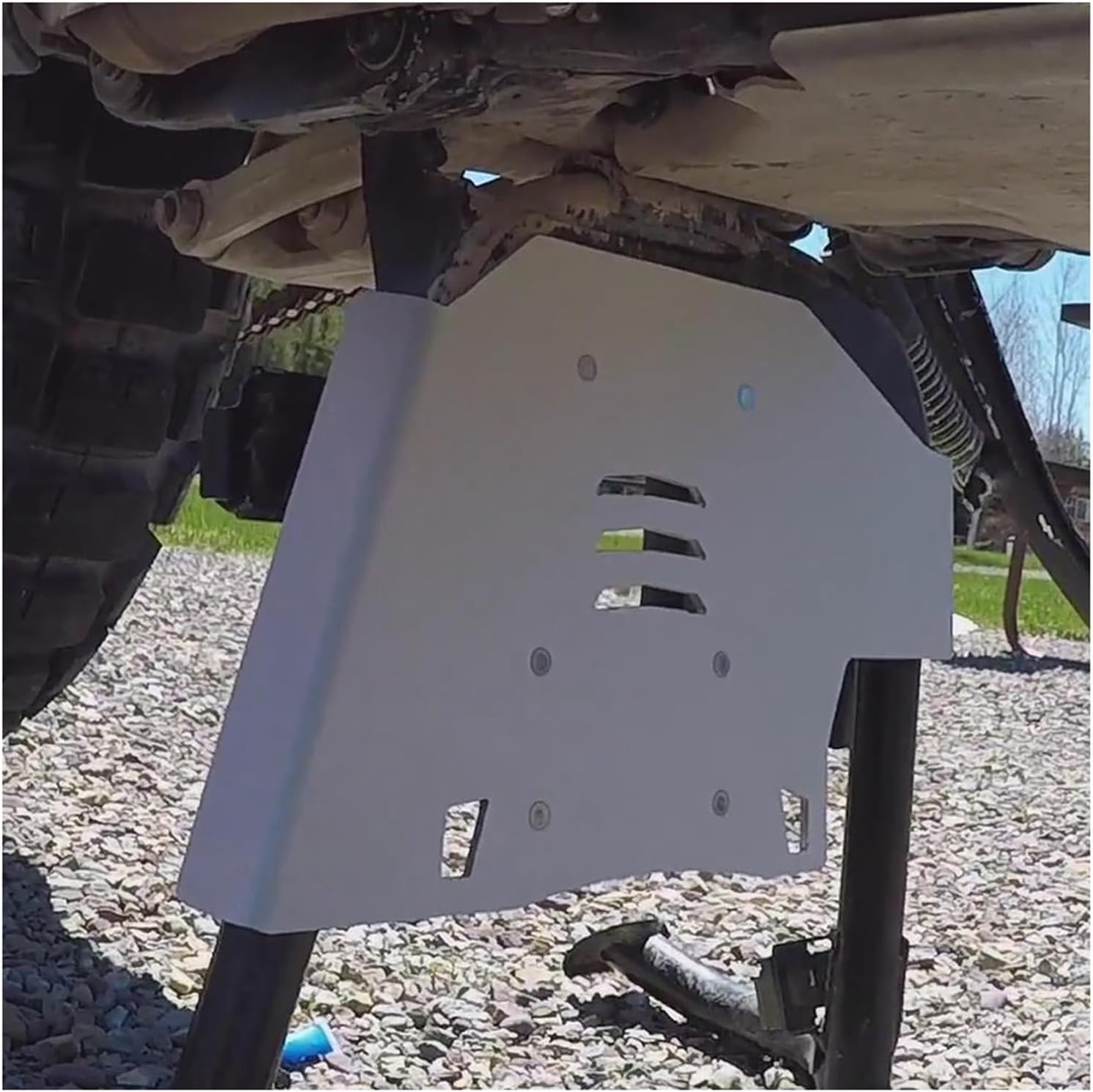 Motorcycle Aluminum Center Stand Skid Plate Compatible with CRF1000L Africa Twin CRF 1000L Engine Guard