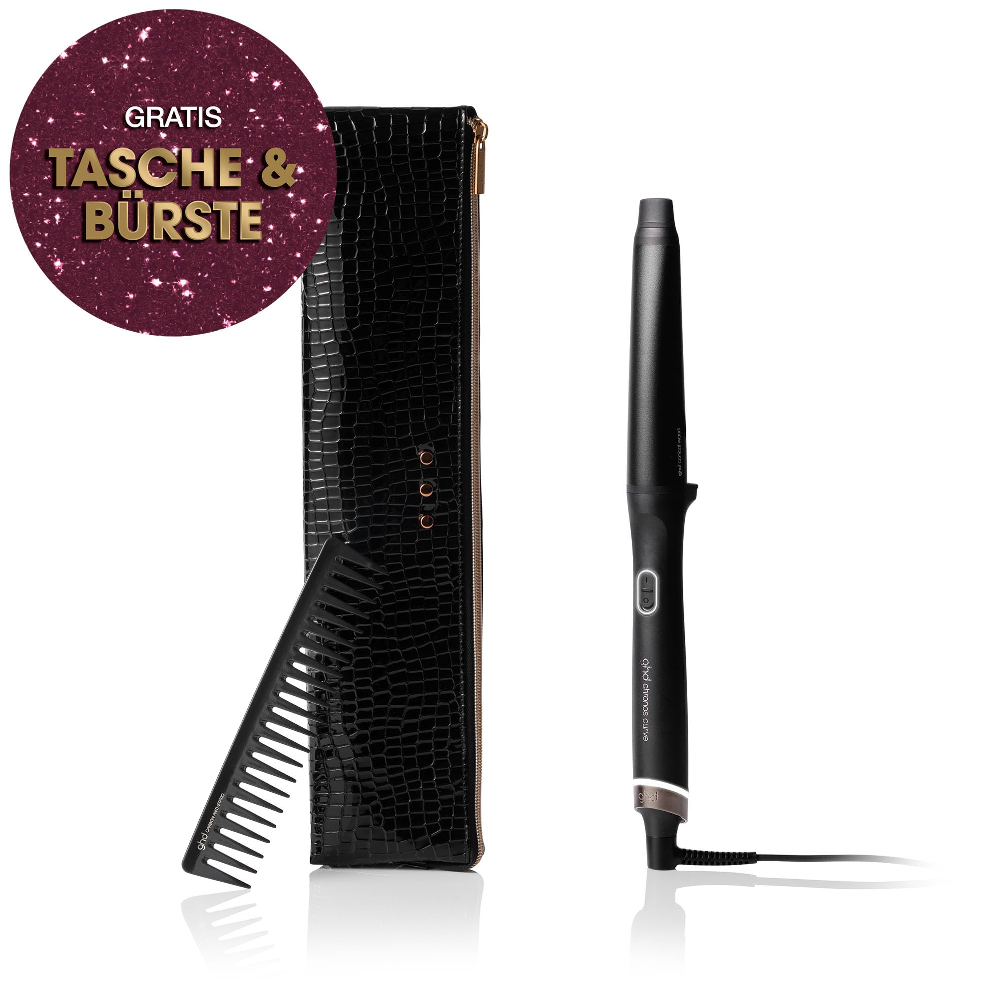 ghd chronos curve Lockenstab ohne Klemme: smarter Curler für Locken/Wellen