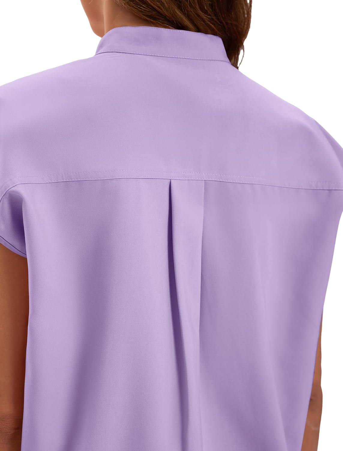 Scrub for Women Set - Stretch Scrub Top & Jogger Pants Mandarin Collar Anti-Wrinkle Scrub Suit Medical Uniform