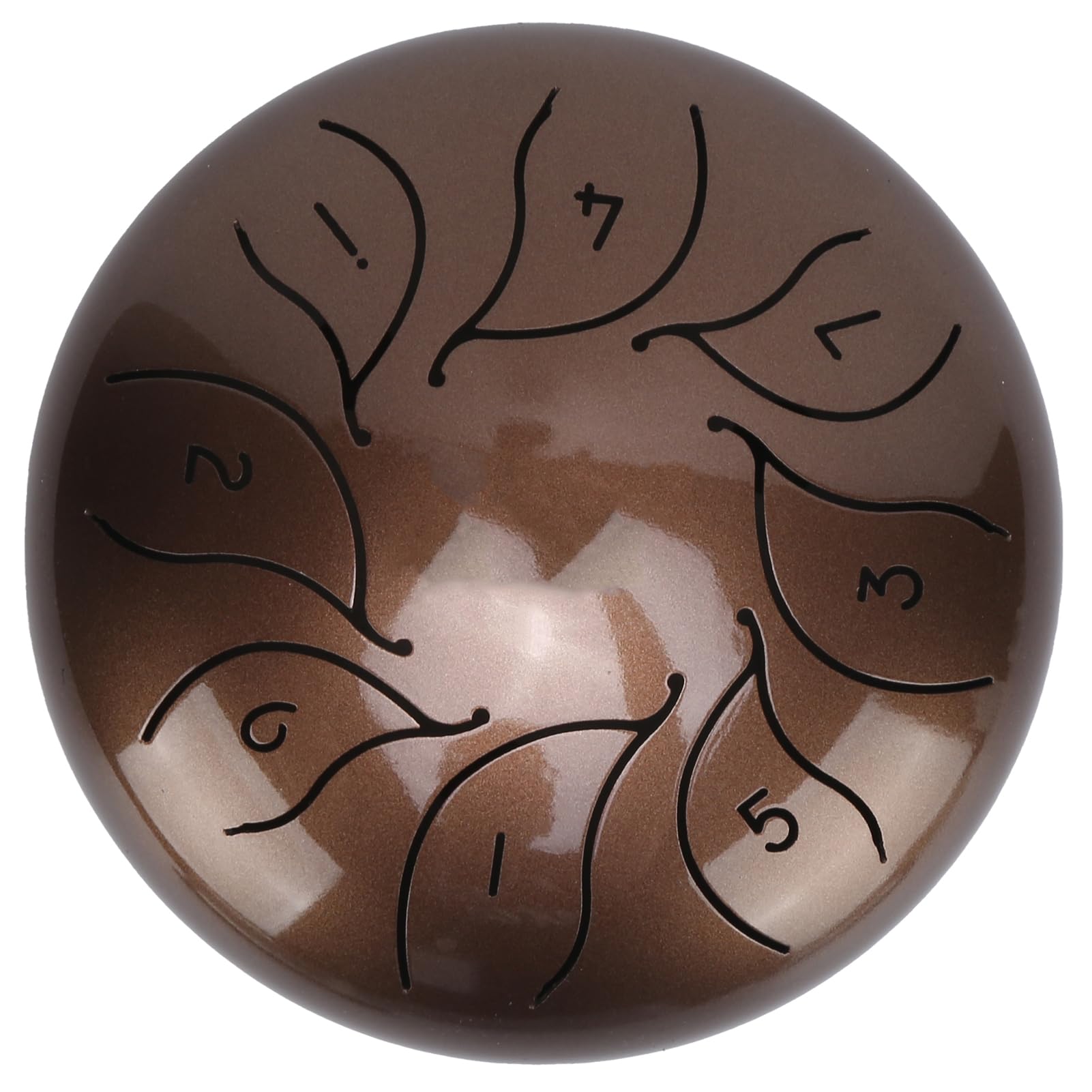 Zestaw Bębnów Językowych Handpan 5,5 Cala Zestaw Instrumentów Perkusyjnych Mallet Lekki dla Wygodnego Przenoszenia Imprezy Domowej (Brązowy)
