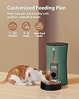 Vista 6 de Petory Comederos automáticos temporizados para gatos, dispensador programable de alimentos secos de 4 litros para gatos y perros pequeños