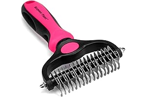 Maxpower Planet Pink Cat Brush - Detangling, Shedding & Dematting Undercoat Rake for Cats