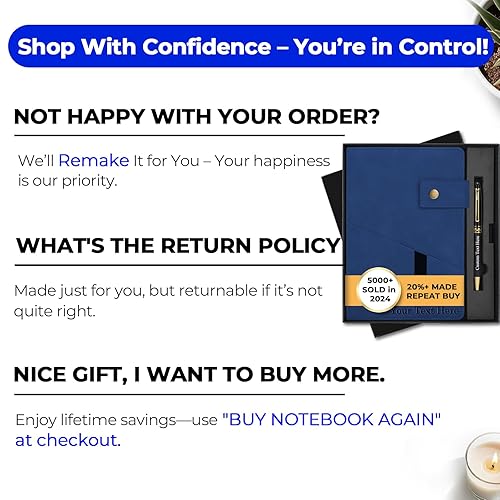 Vista 35 de Personalized Journal Notebook, Personalized Hardcover Notebook with Pen Set, A5 Customized Lined Journals for Women and Men, Birthday, Best Friend