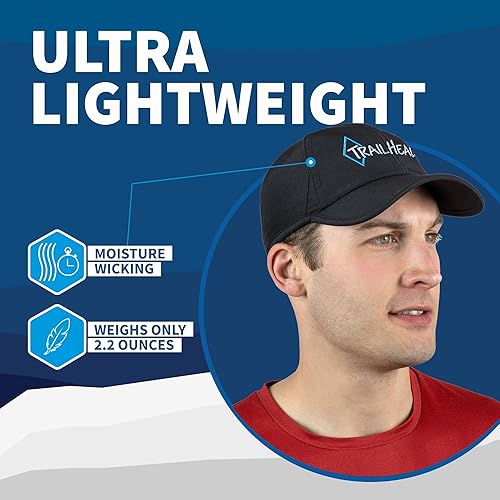 Miniatura 4 de TrailHeads Sombrero de correr para hombre con protección UV Sombreros deportivos de secado rápido para hombre Sombreros UPF 50 Sombreros de