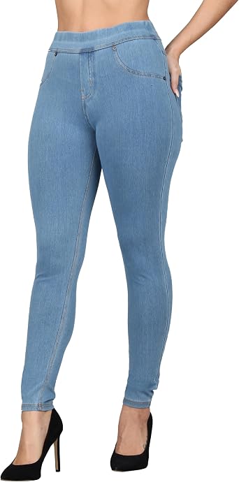 Lildy Womens High-Rise Jean Jeggings