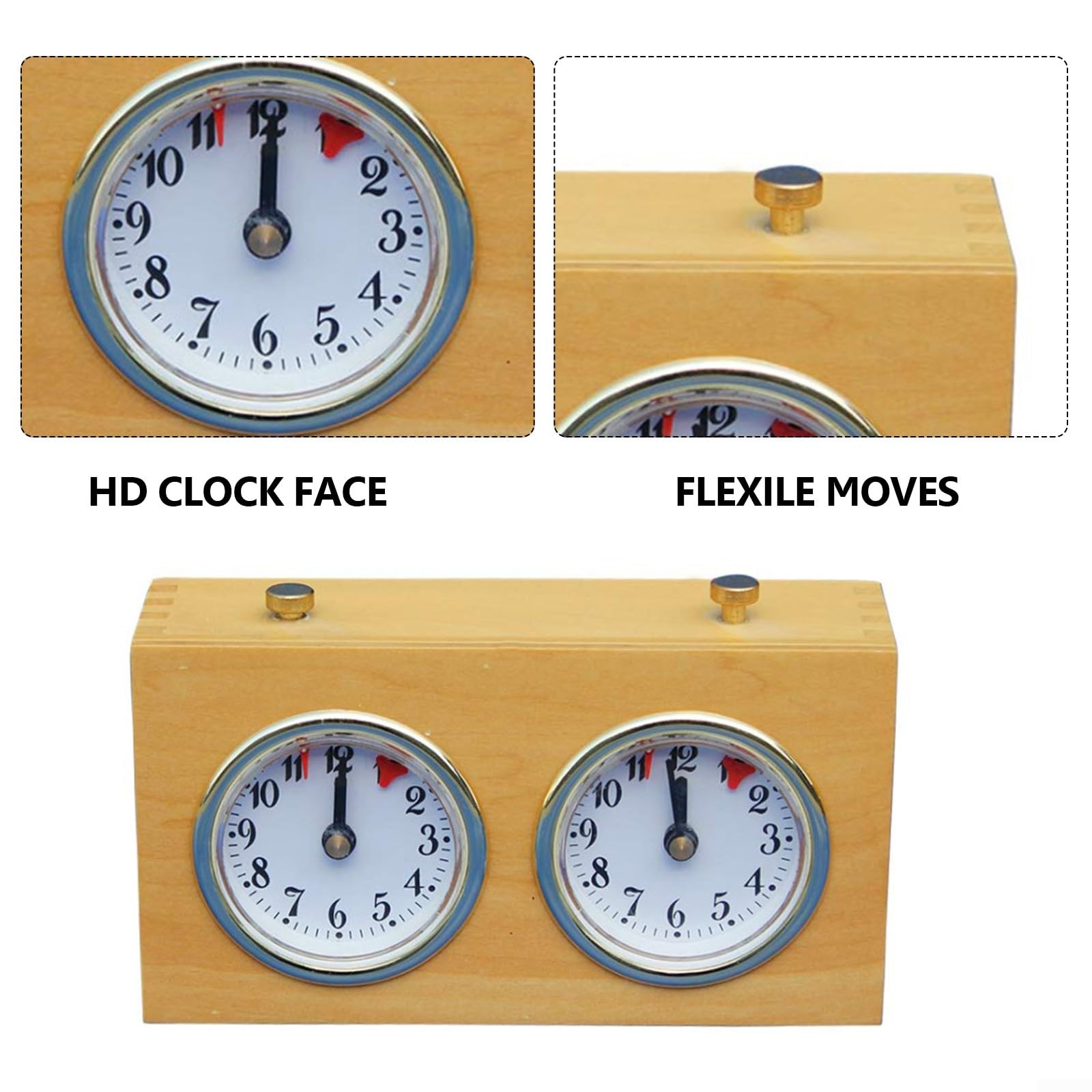 Horloge d'échecs, horloge d'échecs mécanique, horloge d'échecs professionnelle, minuterie de compétition analogique, outil de synchronisation pour divers jeux d'échecs