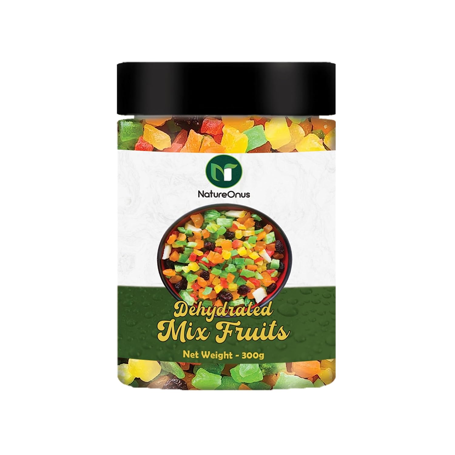 NatureOnus Dried Mixed Fruits 300Gms Dehydrated Mixed Fruits