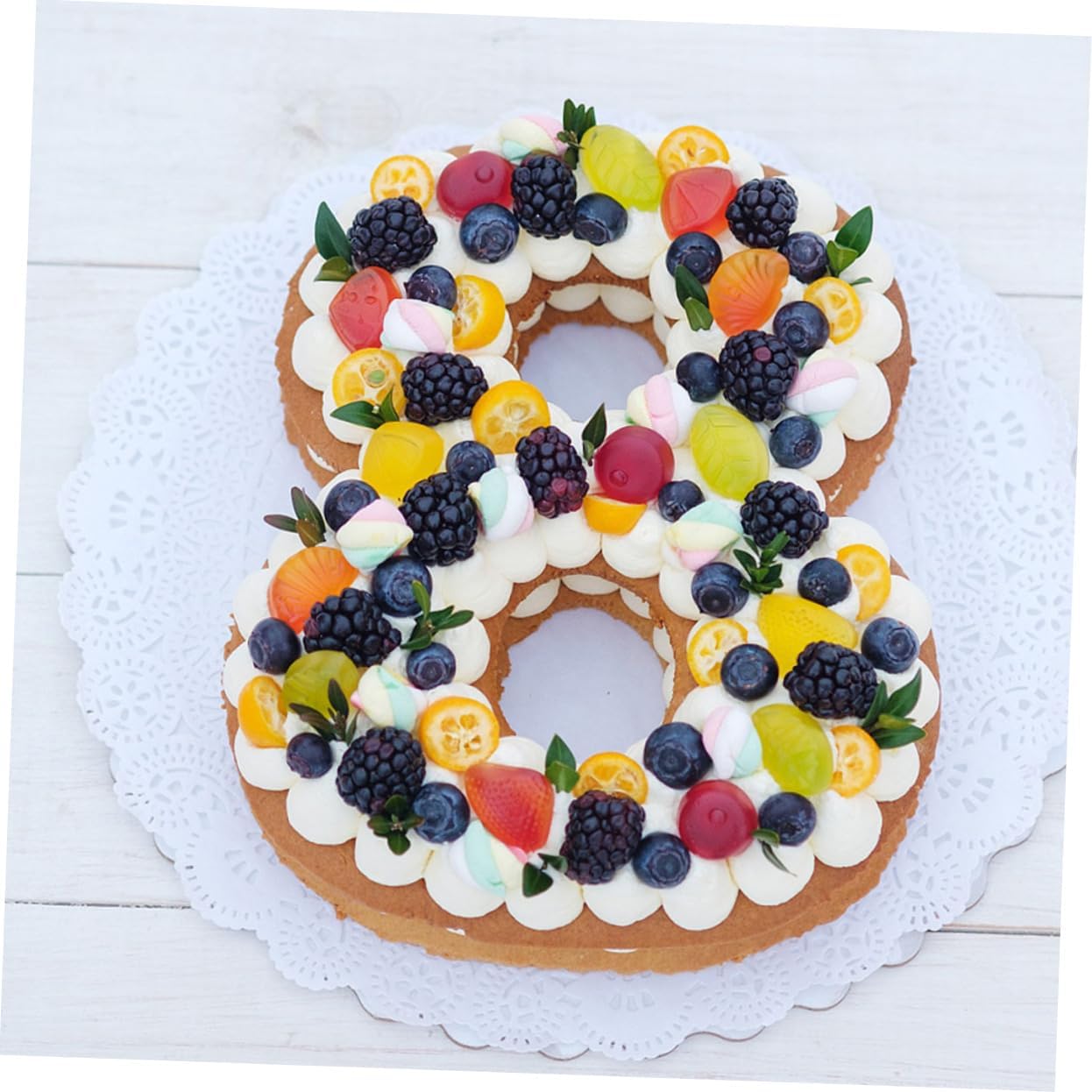 LIFKOME 37pcs Creative DIY Cake Embryo Molds Number Cake Stencils Reusable Baking Templates