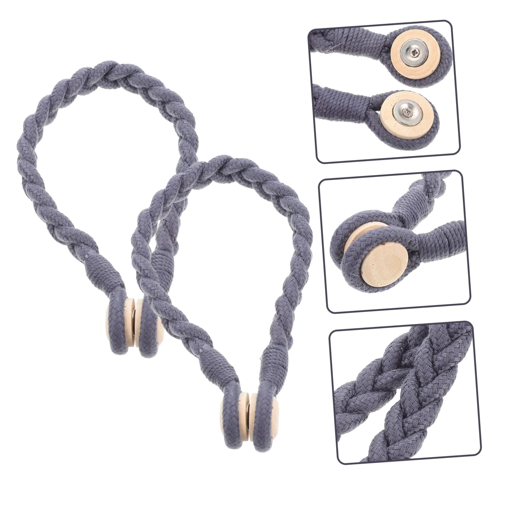 Cabilock 6pièces Embrasses Magnétiques pour Rideaux Lot de Accessoires De Décoration Et Attaches Pratiques Et Élégantes pour Voilages Et Rideaux Moderne