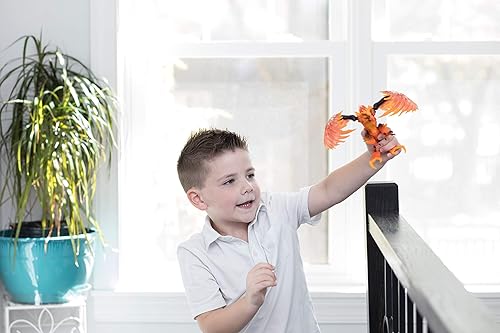 Miniatura 2 de Schleich Eldrador Creatures - Figura de acción de 17,8 cm de águila de fuego - Figura de grifo de lava con alas móviles para niños y niñas - Figuras