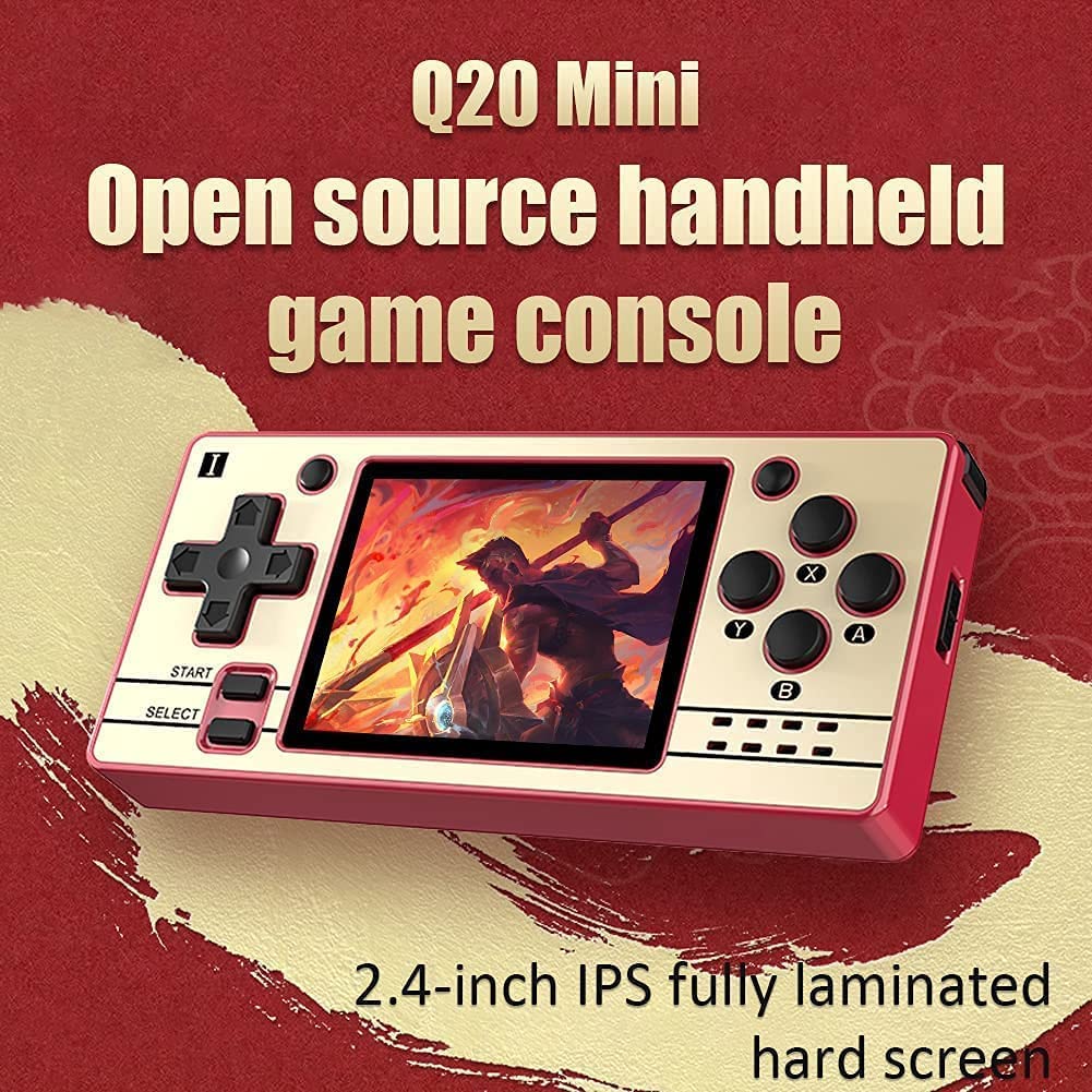 Mini Console di Gioco Classica Integrata da 32 GB, Sistema Open Source Portatile retrò, Console per Videogiochi IPS da 3,5 Pollici, Regalo di Natale per Bambini