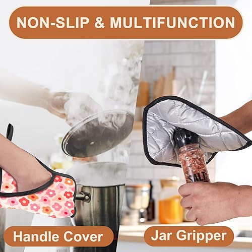 Miniatura 4 de Swooflia Soportes para ollas, 2 unidades para cocina, almohadillas calientes resistentes al calor para cocinar, asar a la parrilla, hornear,