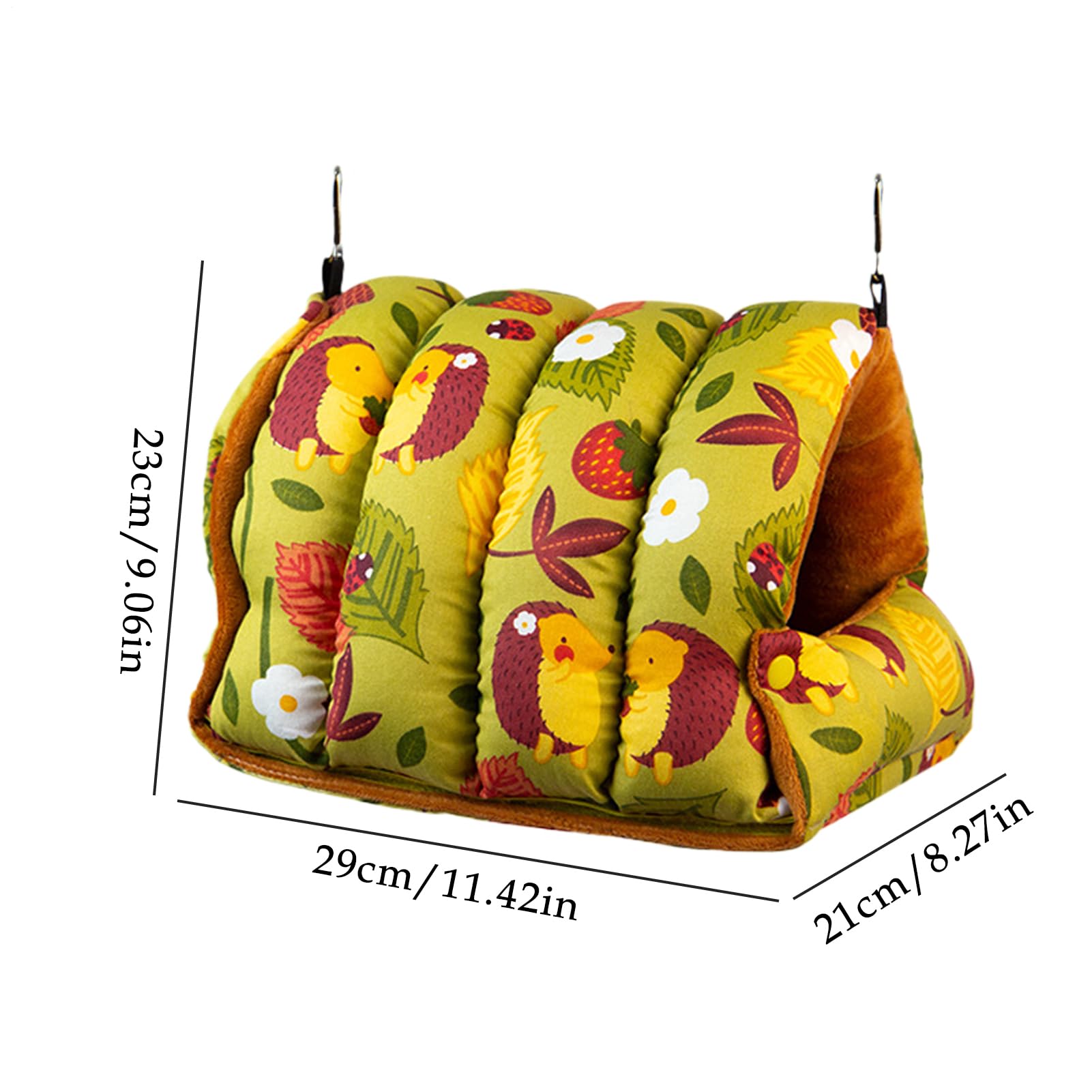 Nid d'Oiseau Maison Chaude Pliante Et Confortable | Lit Et Abri Pour Calopsitte Et Hamac Pour Perroquets Pour Calopsitte Canari Pinson Inséparable Intérieur Hiver Repos Sommeil