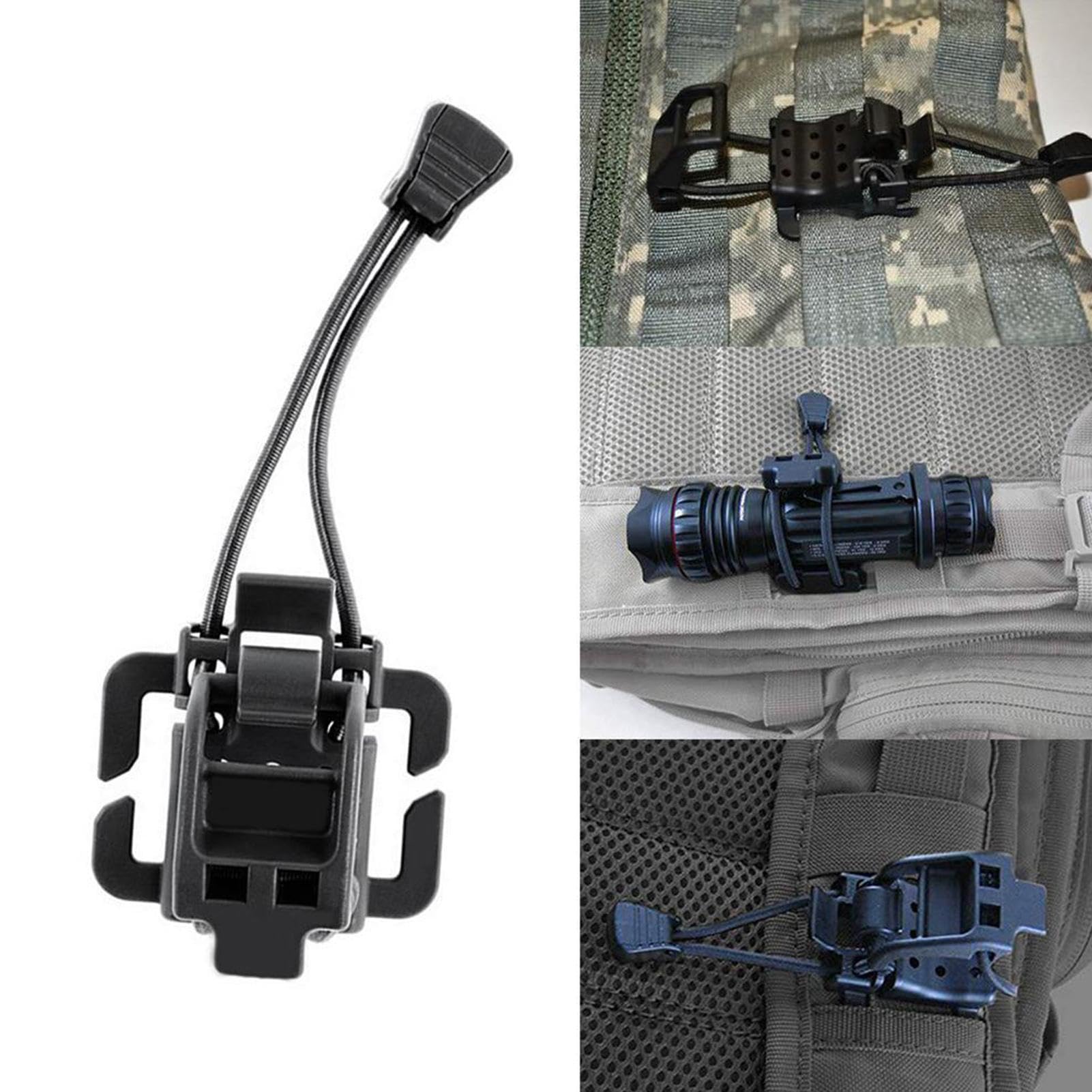 Soporte para llaves multiusos para cinturón, clips para mochila, accesorios de senderismo, pala de ingeniería