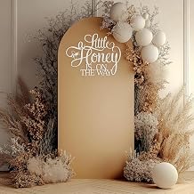 A Little Honey is on the way Sign for Baby Shower backdrop Wall Decorations, Wooden Honey Bee theme banner decor for boy or girl photo booth