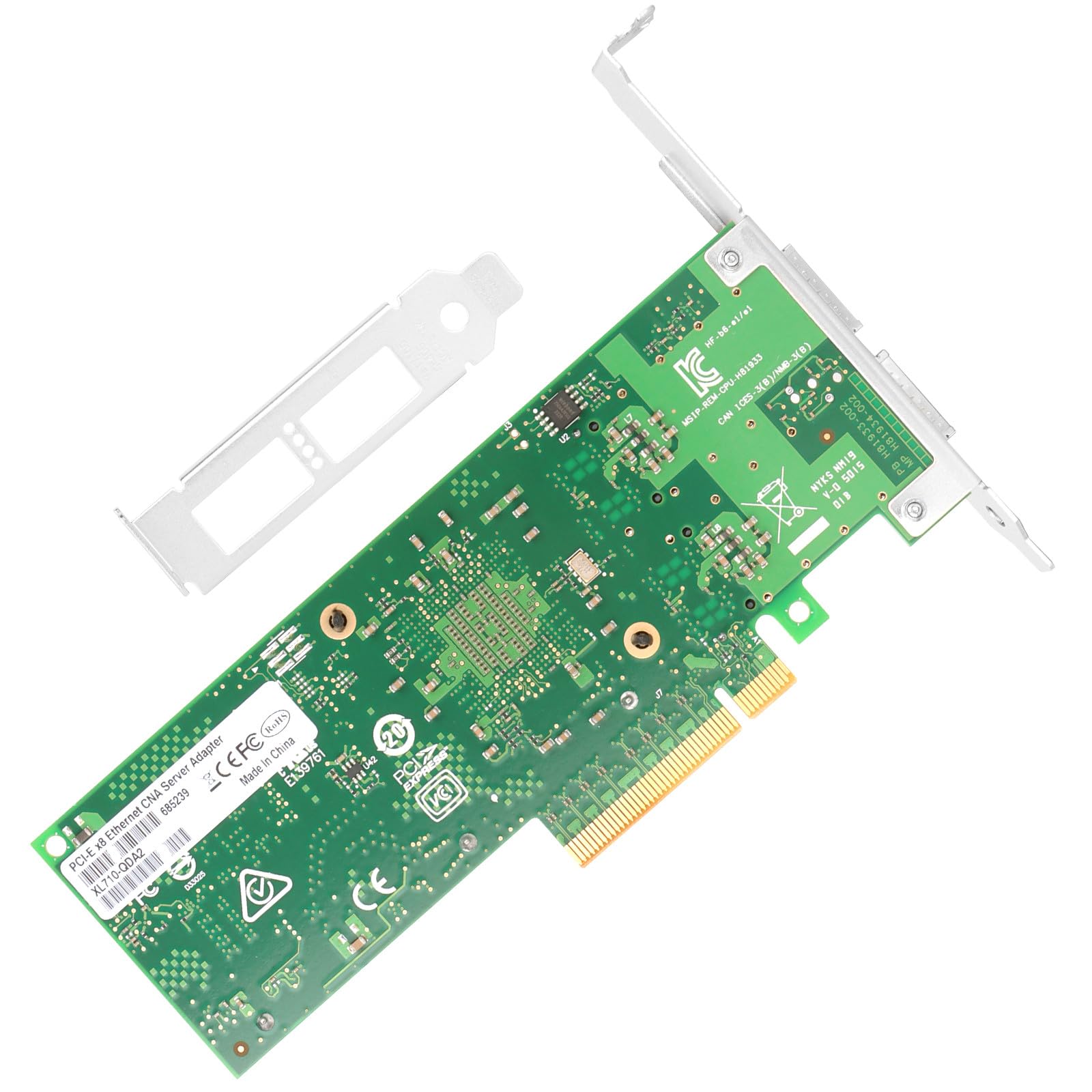 PCIe Scheda di rete Ethernet per Intel XL710-QDA2 XL710-BM2 Chipset PCIe 3.0 x8 40Gb Dual Port QSFP+ LAN Scheda Compatibile con Windows Server/Windows/Linux/VMware/ESX