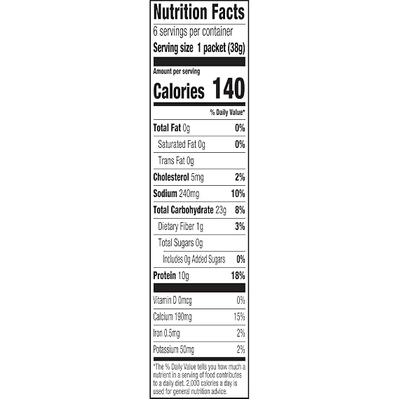 Cream of Wheat Instant High Protein Hot Cereal, Original, 1.34 Ounce, 6 Packets (Pack of 6)