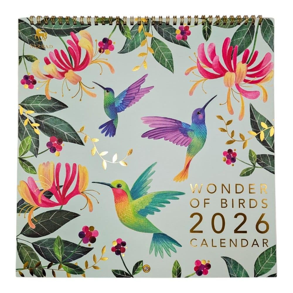 NIQUEA.D, Wonder of Birds 2026 Spiral Wall Calendar