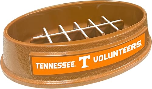 Miniatura 38 de NCAA Super-Bowl Iowa Hawkeyes - Cuenco para perros de alimentación lenta con diseño de fútbol para una digestión saludable. Cuenco antideslizante