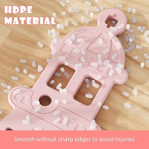 Miniatura 8 de YUFU Juego de tobogán y columpio 5 en 1 para niños pequeños con escalador, columpio, aro de baloncesto, portería de fútbol, juego para interiores y