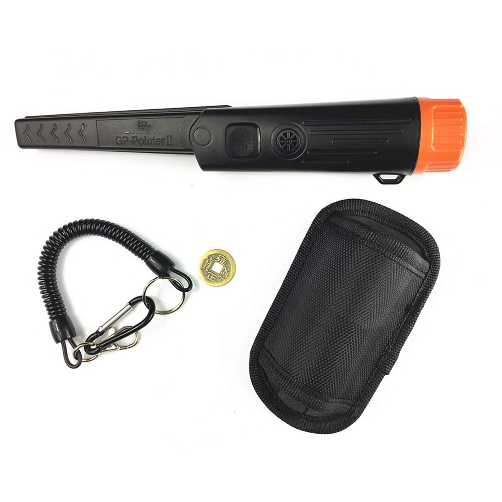 Cfwwsaq Gpii Black Metal Detector, Metal Detector Pointer G-P-Ii Waterproof Hand Held Metal Detector With Bracelet(Gpii Black)