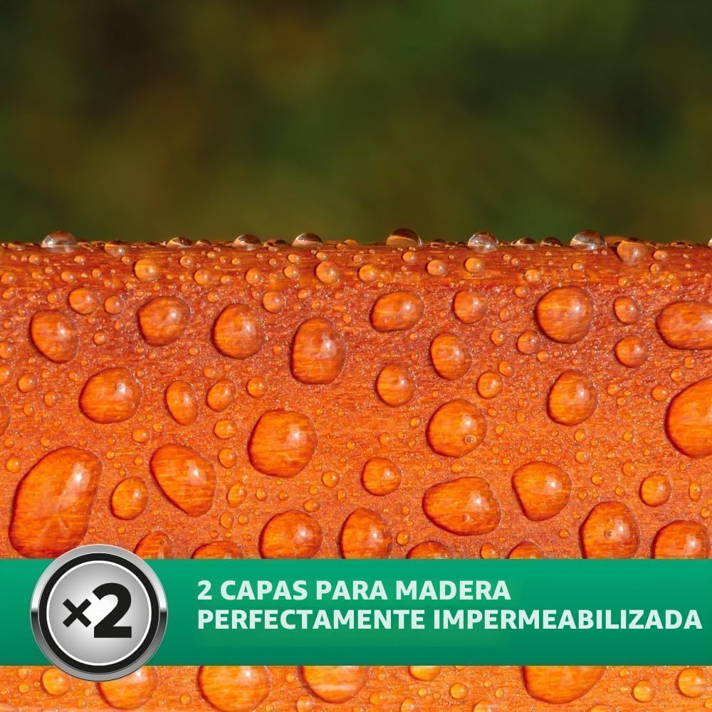 Roxil Tratamiento de Fondo Impermeabilizante Transparente para Madera Exterior - 5L x 2 - Proporciona Hasta 10 Años de Protección e Impermeabilización Incolora