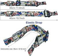 Vista 5 de Correa ajustable para la cabeza y cable de alimentación de 11.8 in para gafas DJI FPV V2, repuesto de cable de carga de alimentación y correa