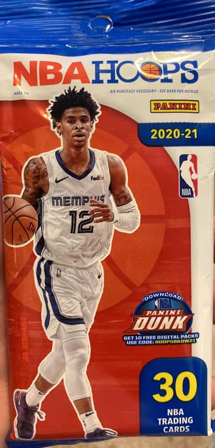 2020/21 Panini Hoops NBA Basketball CELLO Fat Pack (30 cards/pack)